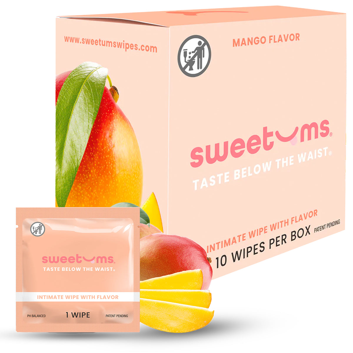 Sweetums Intimate Wipes Honey Lavender Flavor
