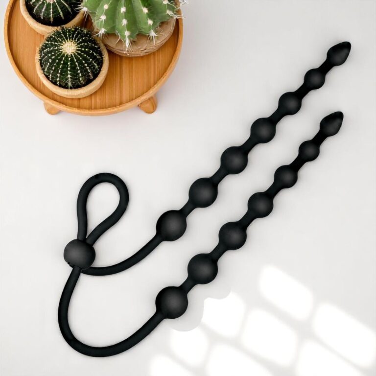 Ass-sation Dual-Ended Anal Beads - Black