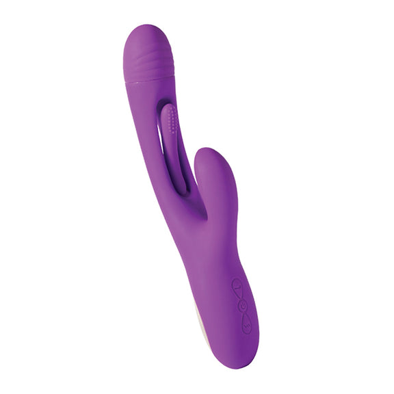 Vibromasseur Rabbit à tapotements pour point G Bora - Violet