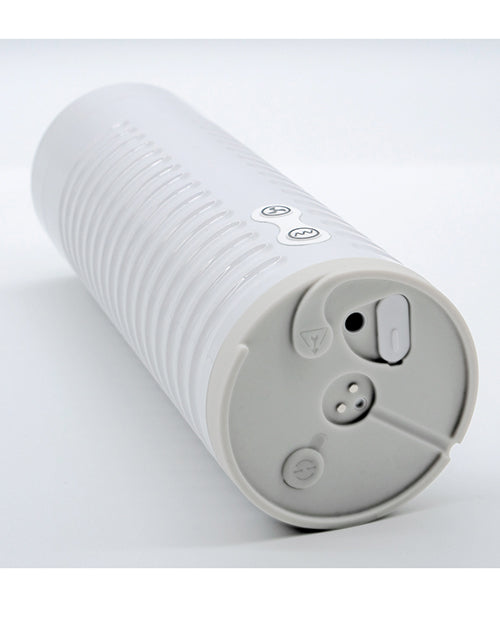 Underside of the Lovense Max 2. This shows the charging port and the air suction control hole for the Max as well as the power button. | Kinkly Shop