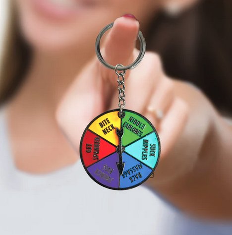 Sex Spinner Key Chain