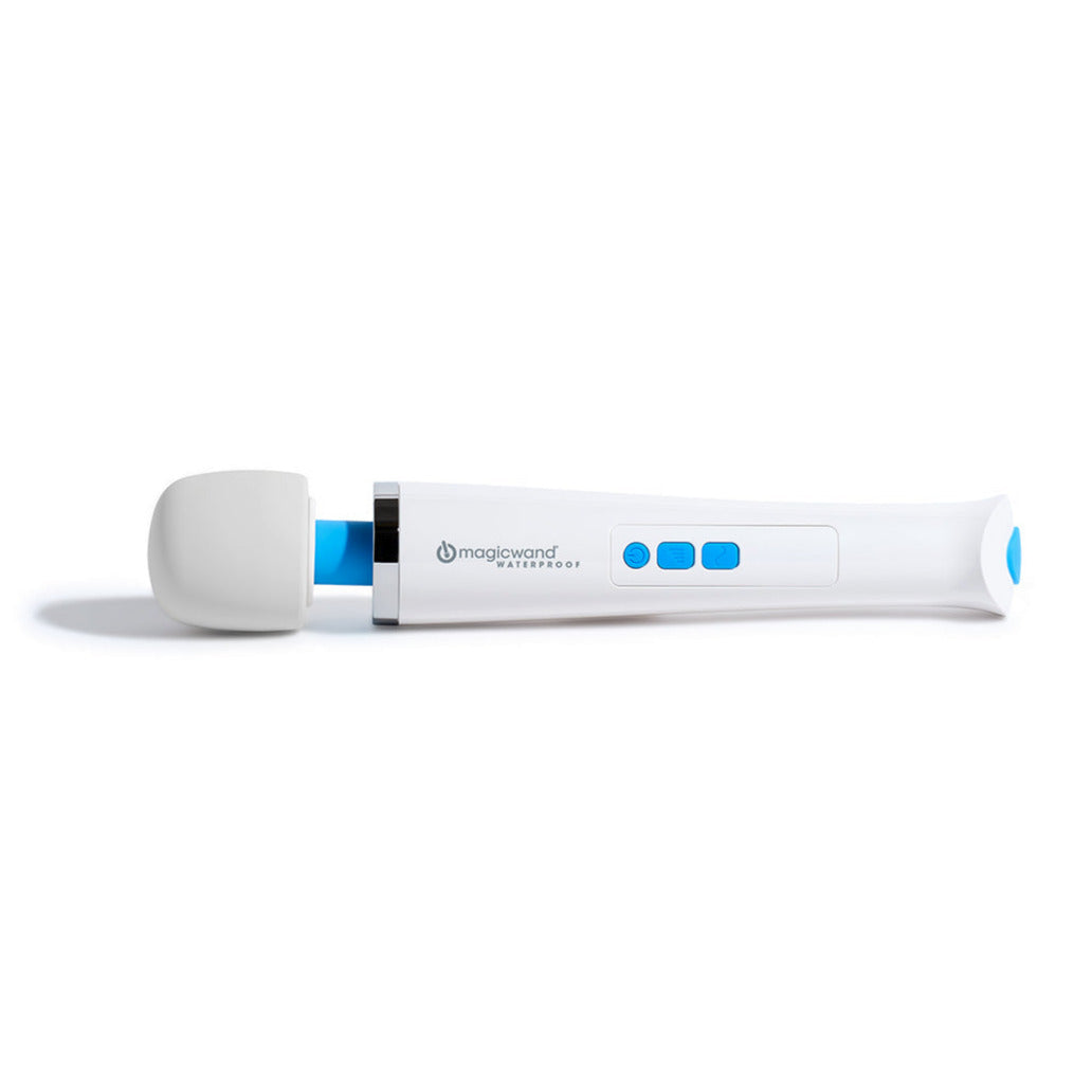 Side profile view of the Magic Wand Waterproof Rechargeable, showcasing its design.