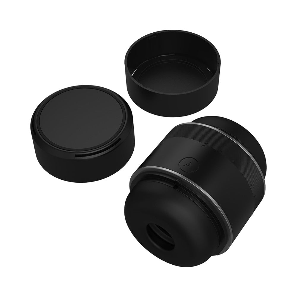 The Arcwave Voy shown with both of the lids for the Voy next to it. These two lids help protect the stroker inside of its case when it's not in use. | Kinkly Shop