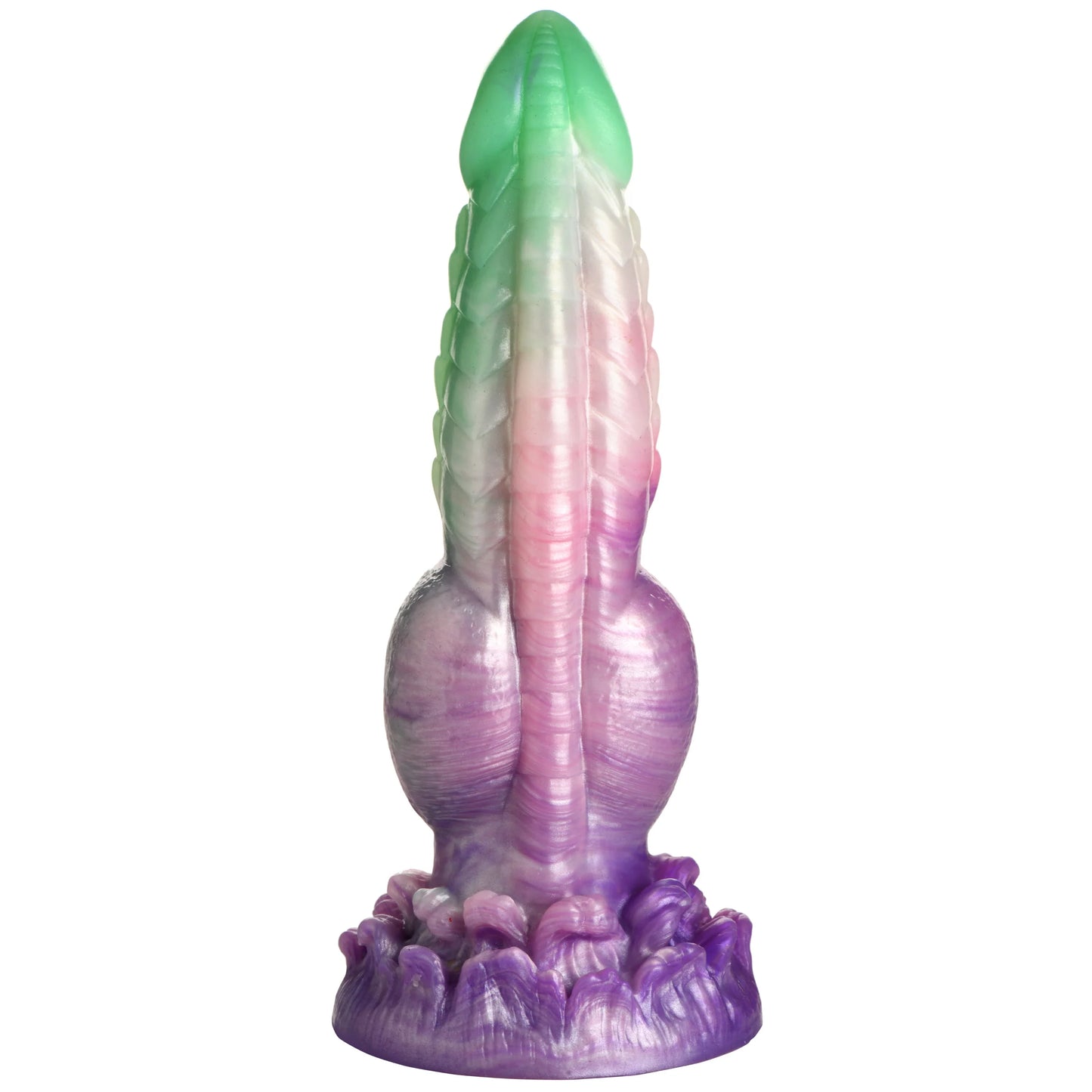 The Creature Cocks Aqua Phoenix shown in front of a plain white background | Kinkly Shop