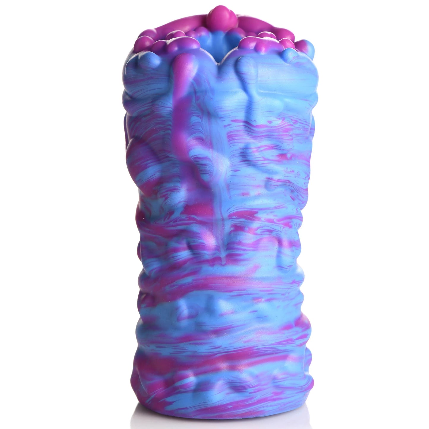 Side view of the Creature Cocks Cyclone Alien showcasing the light texturing on the outside of the stroker designed to make it easier to grip | Kinkly Shop