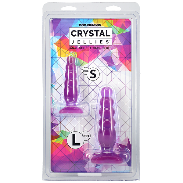 Packaging for the Crystal Jellies Anal Delight Trainer Kit | Kinkly Shop