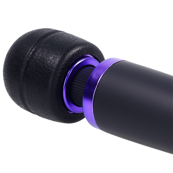 Close-up on the head of the Merci Power Wand. The head has a texturing on it. | Kinkly