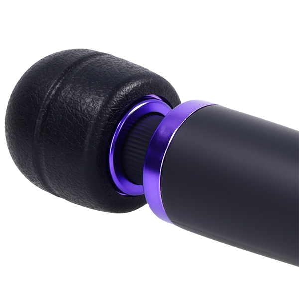 Close-up on the head of the Merci Power Wand. The head has a texturing on it. | Kinkly