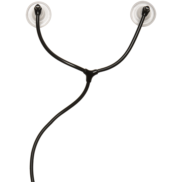 Close-up on the Y-shaped tubing that connects the nipple suckers to the remote control that controls them. | Kinkly