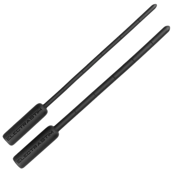 Both sizes of the ElectraStim Flexible Electro Sound sitting out in front of a plain white background | Kinkly