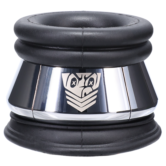 The Fort Troff Full Metal Jacket with the silicone ring shown underneath the external metal weighted ring. | Kinkly Shop
