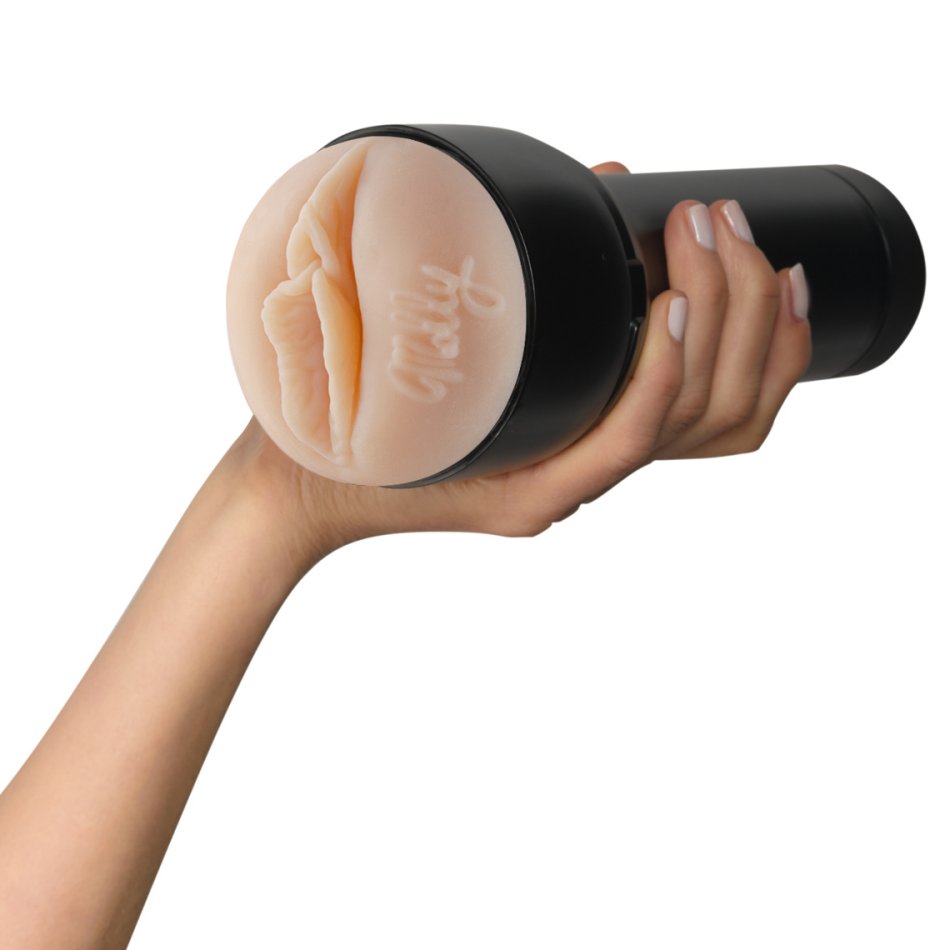 A hand holds the FeelStars FeelMolly Stroker. It looks like it's very comfortable and easy to grip. | Kinkly Shop