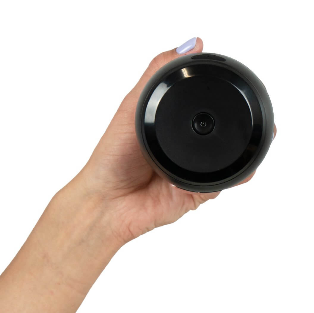 A top-down view of the KIIROO Power Blow shows the single button on the top of the Power Blow, used to control the functionality and connect to Bluetooth. | Kinkly Shop