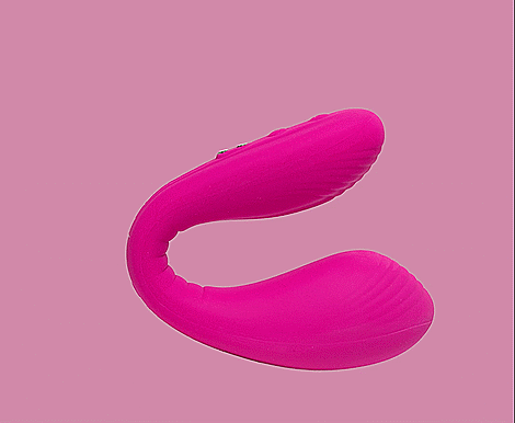 GIF shows the Lovense Dolce opening and closing, showcasing the extremely flexible design of the vibrator | Kinkly Shop