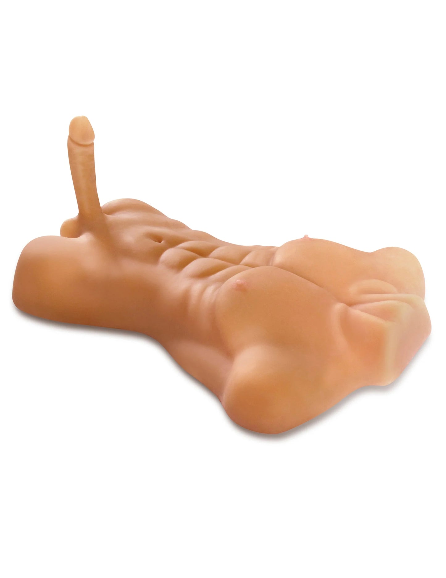 The Fuck Me Silly Dude is a full torso doll that goes from the middle of the neck down to the top of the thighs. | Kinkly Shop