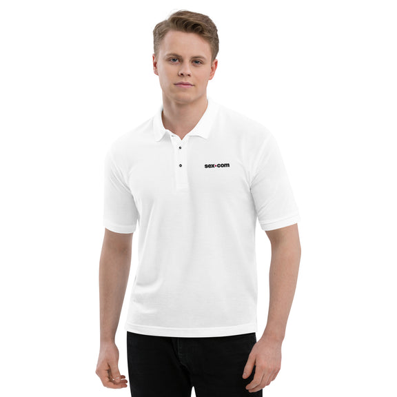 Polo Premium pour homme Sex.com - Blanc