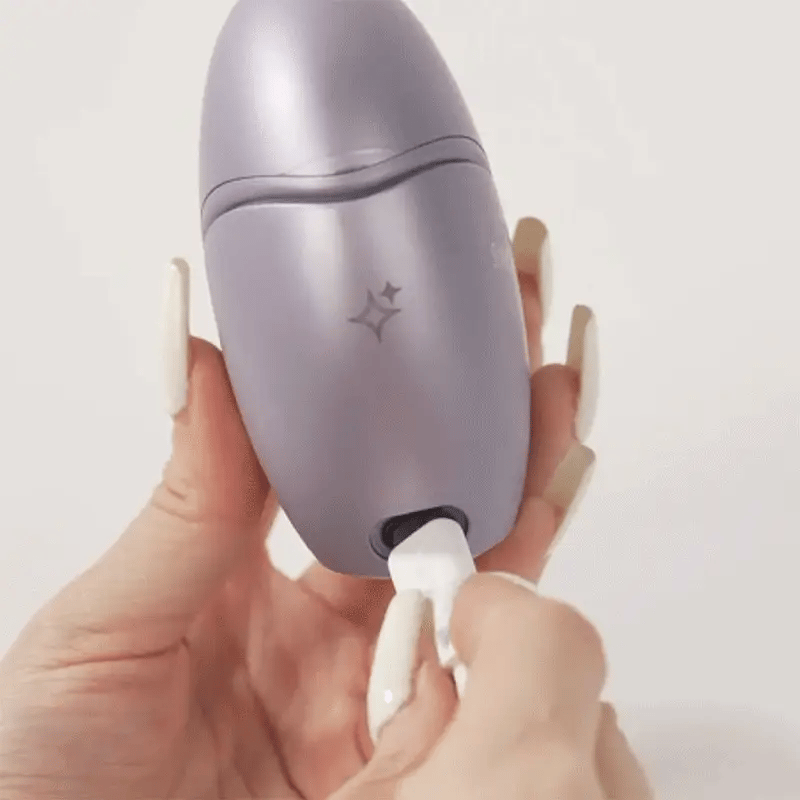 GIF shows the charging cable plugged into the Svakom Pulse Galaxie. | Kinkly Shop