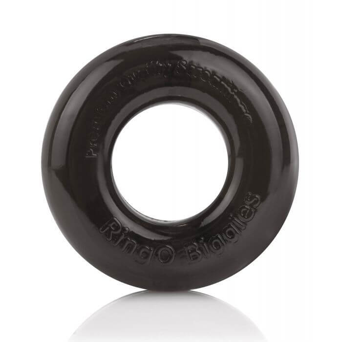 Screaming O RingO Biggie in black up against a plain white background | Kinkly Shop