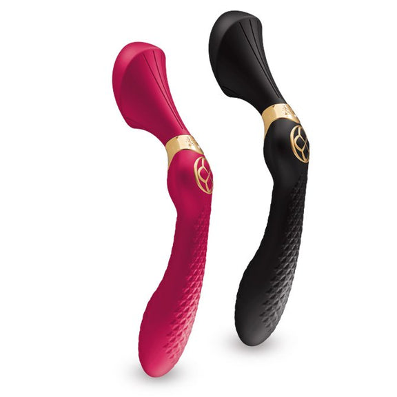 The Shunga Zoa shown in raspberry and black, sitting next to one another | Kinkly Shop