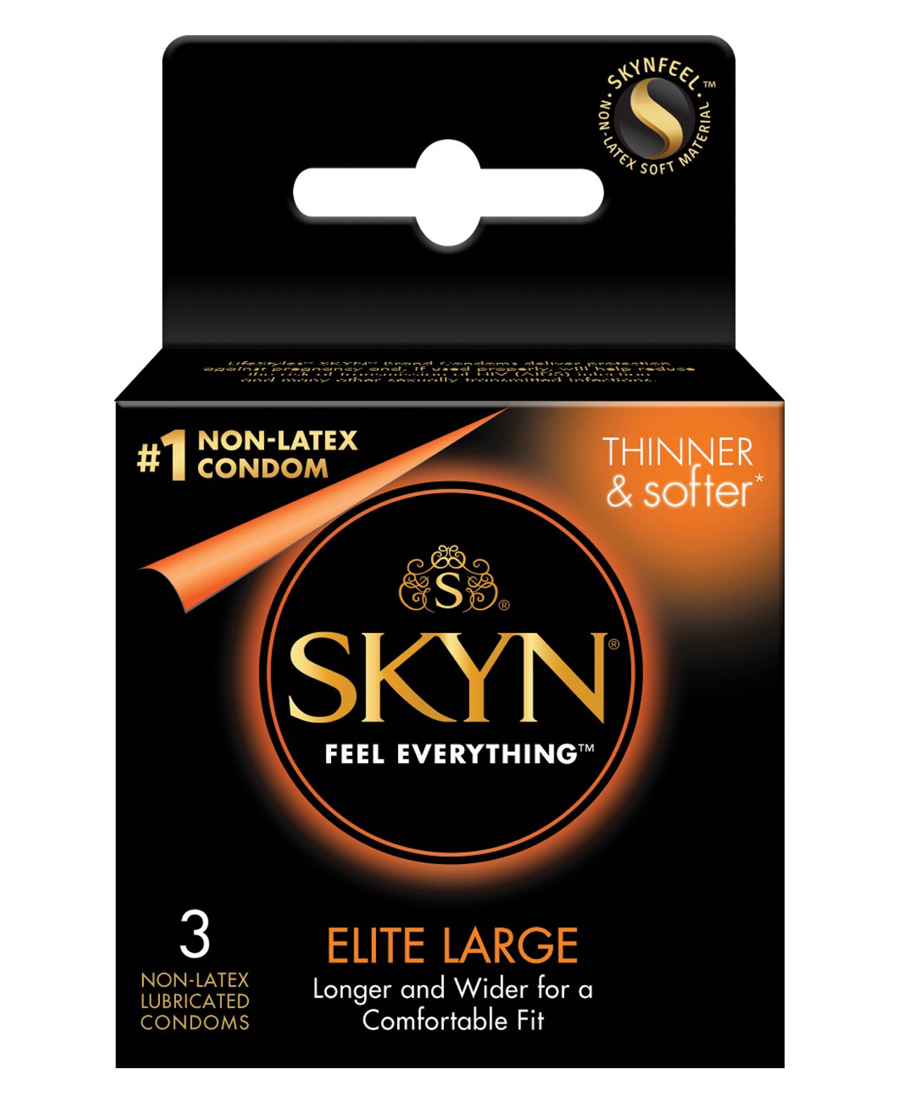 3 count of the SKYN Non-Latex Condoms - Elite Large | Kinkly Shop