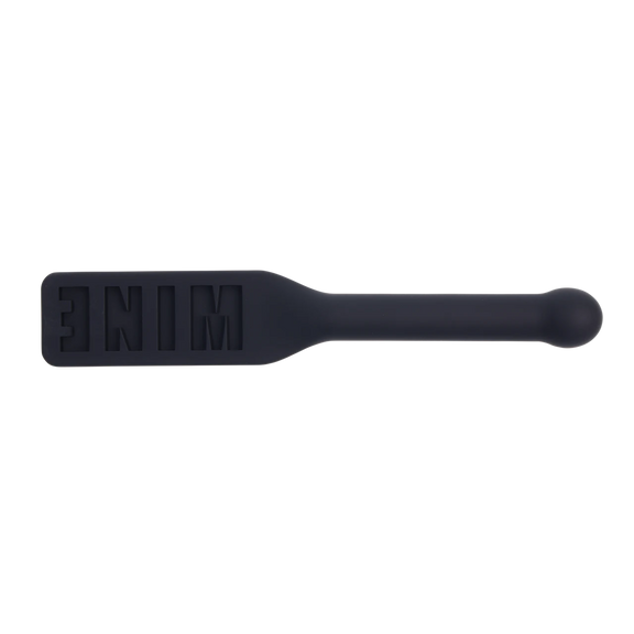 The Edge "MINE" Silicone Paddle is shown with the word "MINE" etched into the surface of the paddle | Kinkly