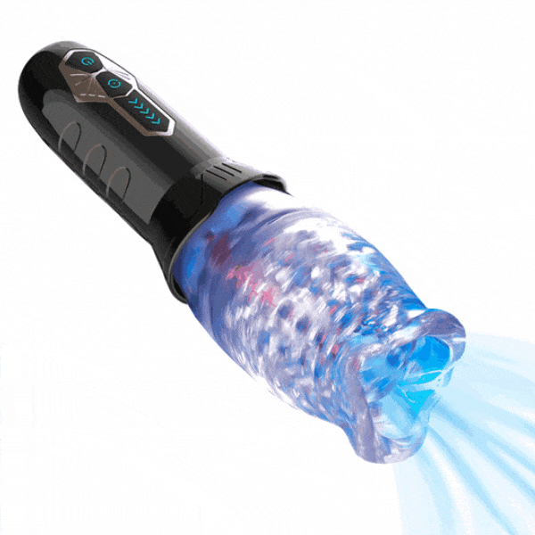 GIF shows the rotation of the The Male Rose 1: Rotating sex toy. It swirls around the penis. | Kinkly Shop
