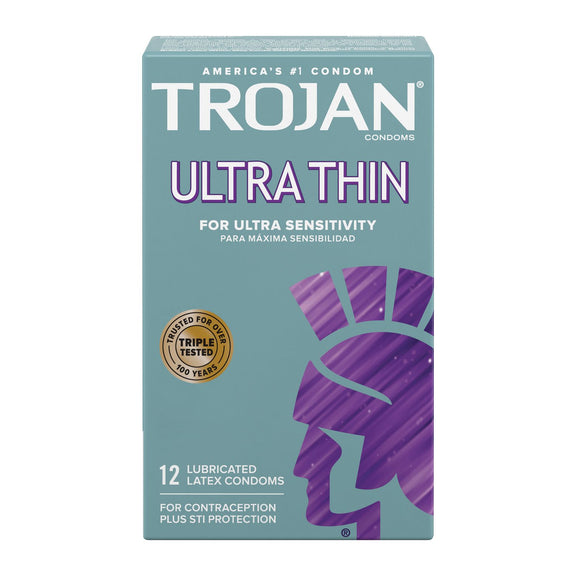 Packaging for the Trojan Ultra Thin Condoms | Kinkly Shop