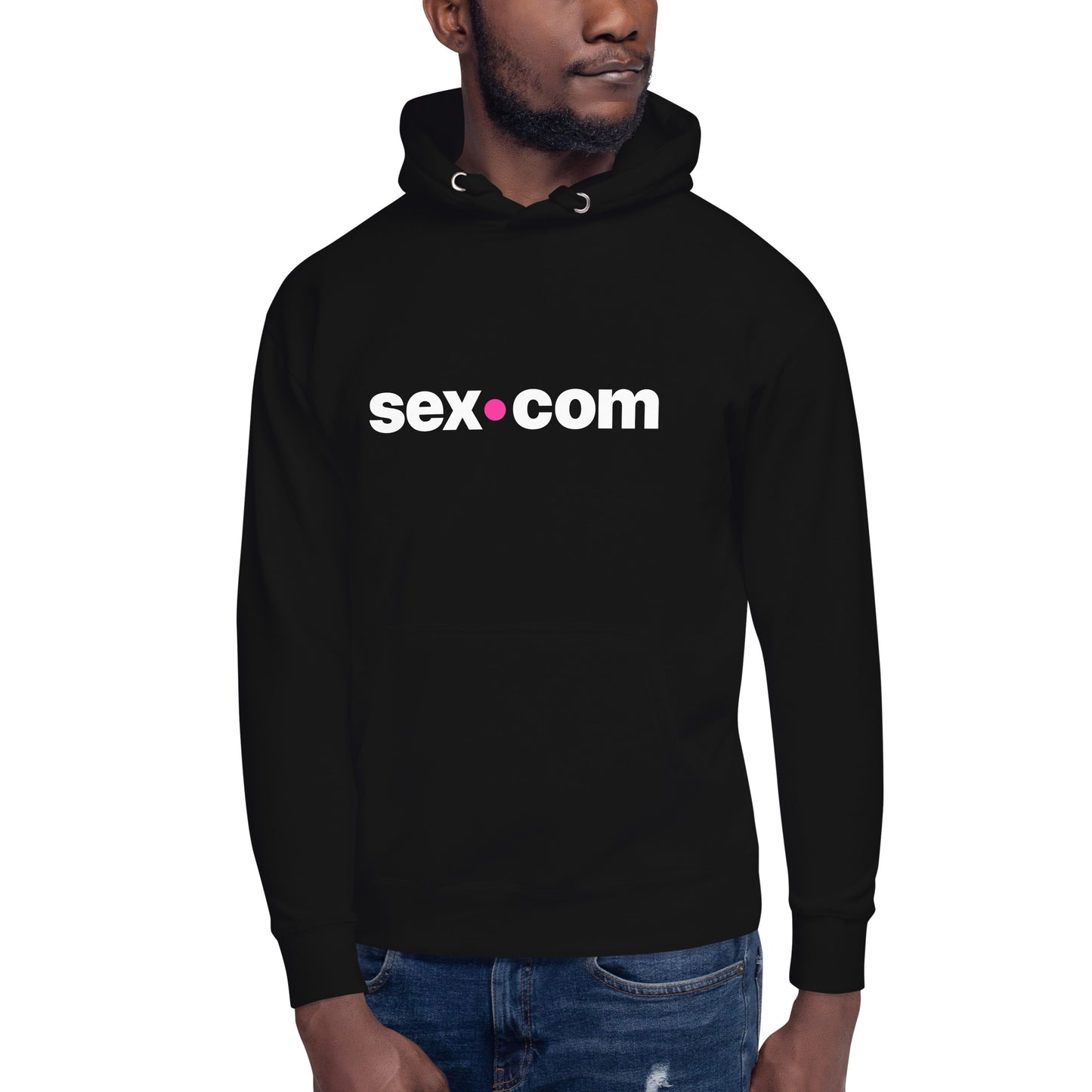 Sweat à capuche unisexe Sex.com - Noir