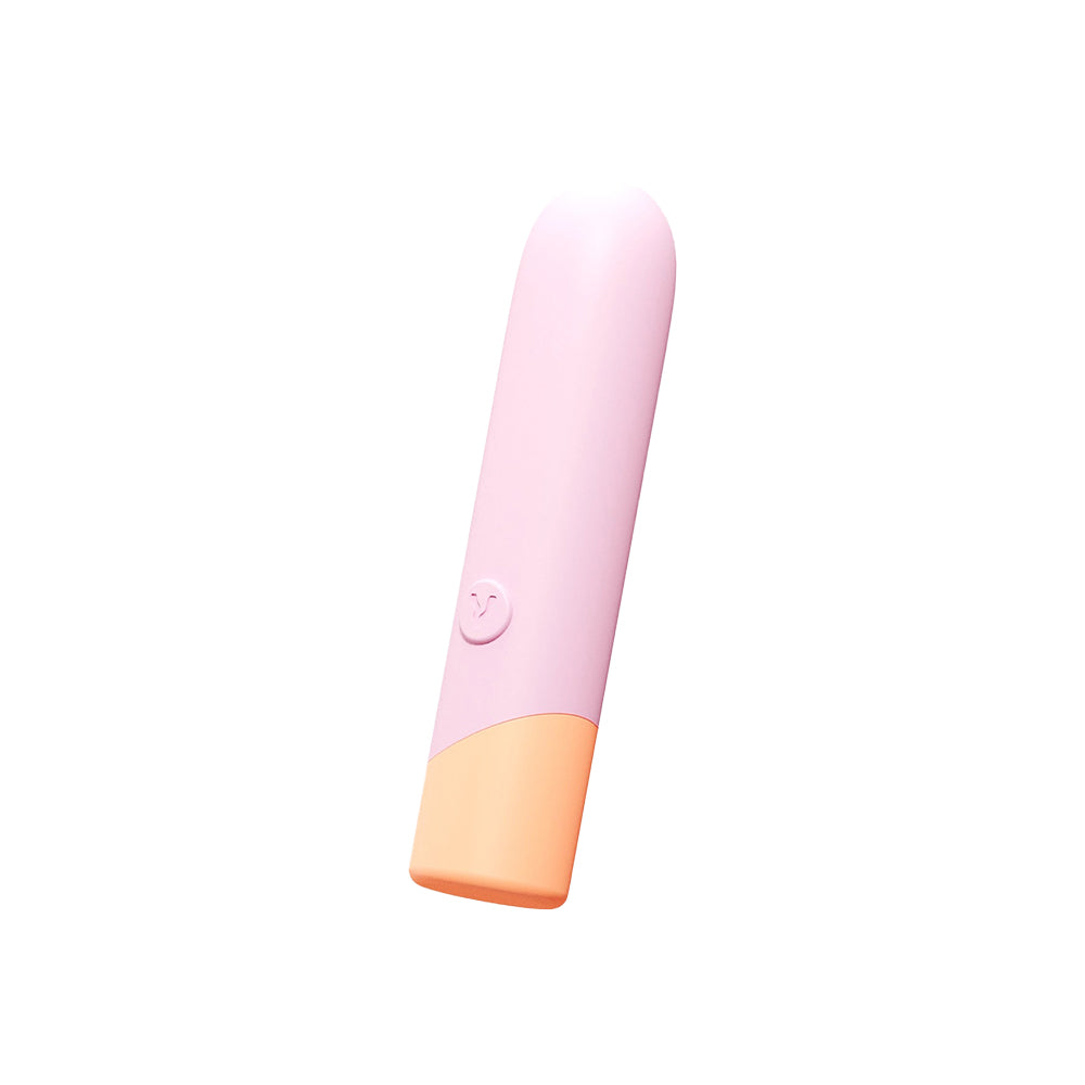 VUSH Peachy Bullet in front of a plain white background | Kinkly