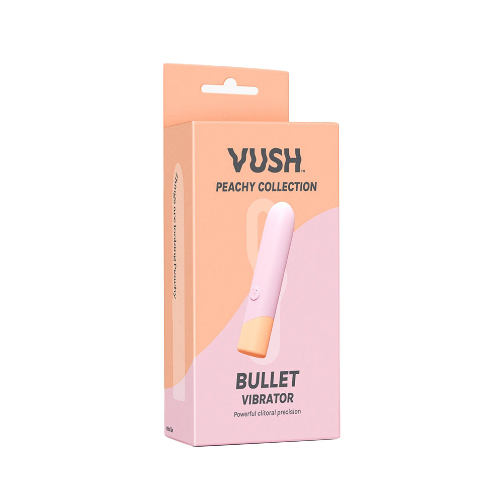 Packaging for the VUSH Peachy Bullet | Kinkly