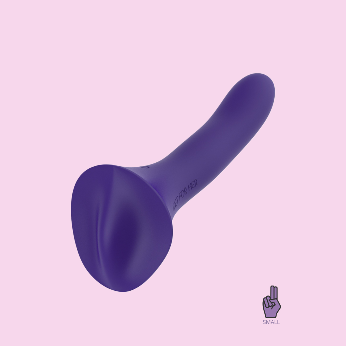 Close-up of the base of the Wet for Her Fusion 2.0 with Grinding Base. It looks very uneven, designed to nestle between the labia. | Kinkly Shop