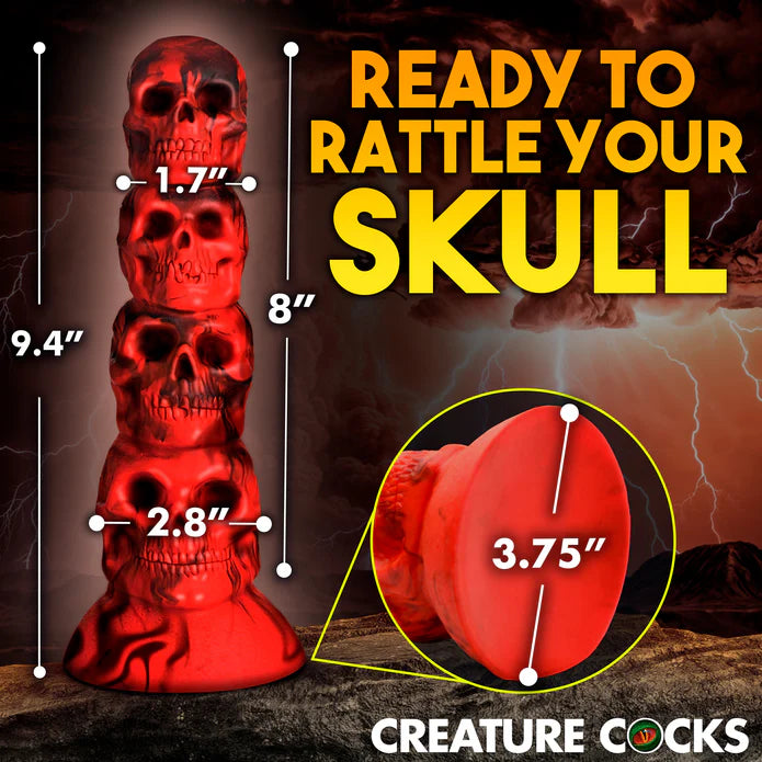 The Creature Cocks Doom shown next to a list of measurements. The measurements are all listed within the product text description. | Kinkly Shop