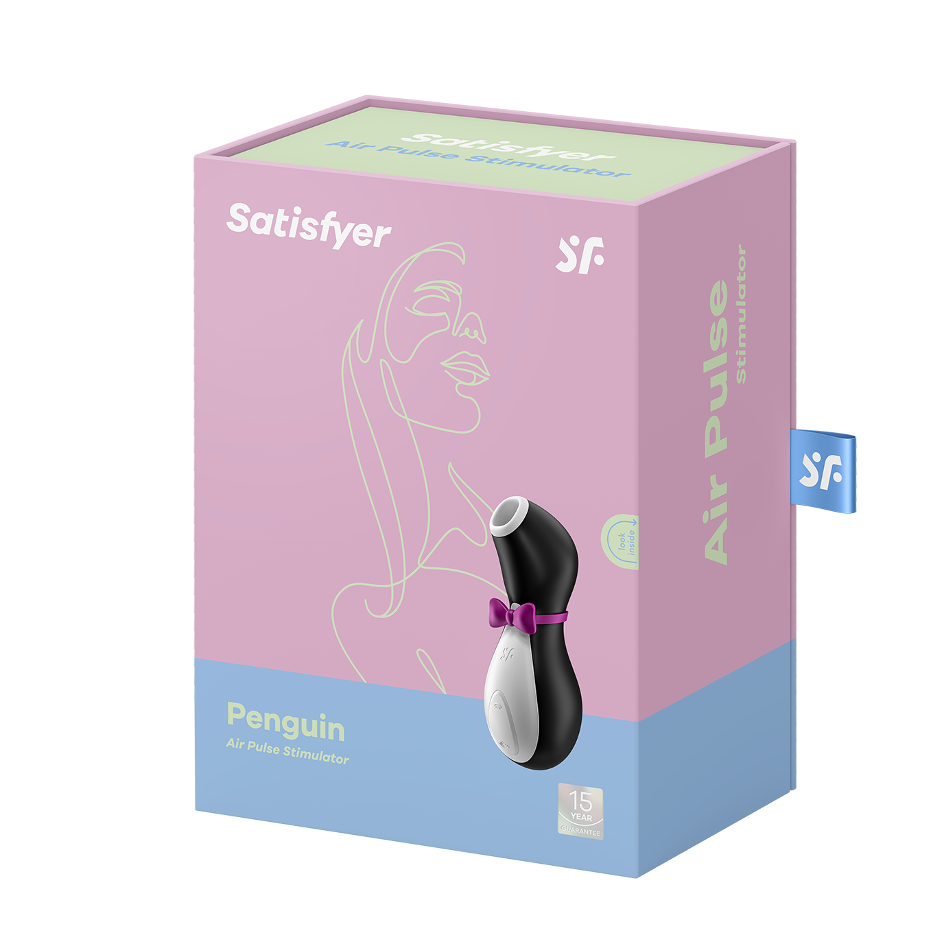 Packaging for the Satifyer Pro Penguin | Kinkly Shop