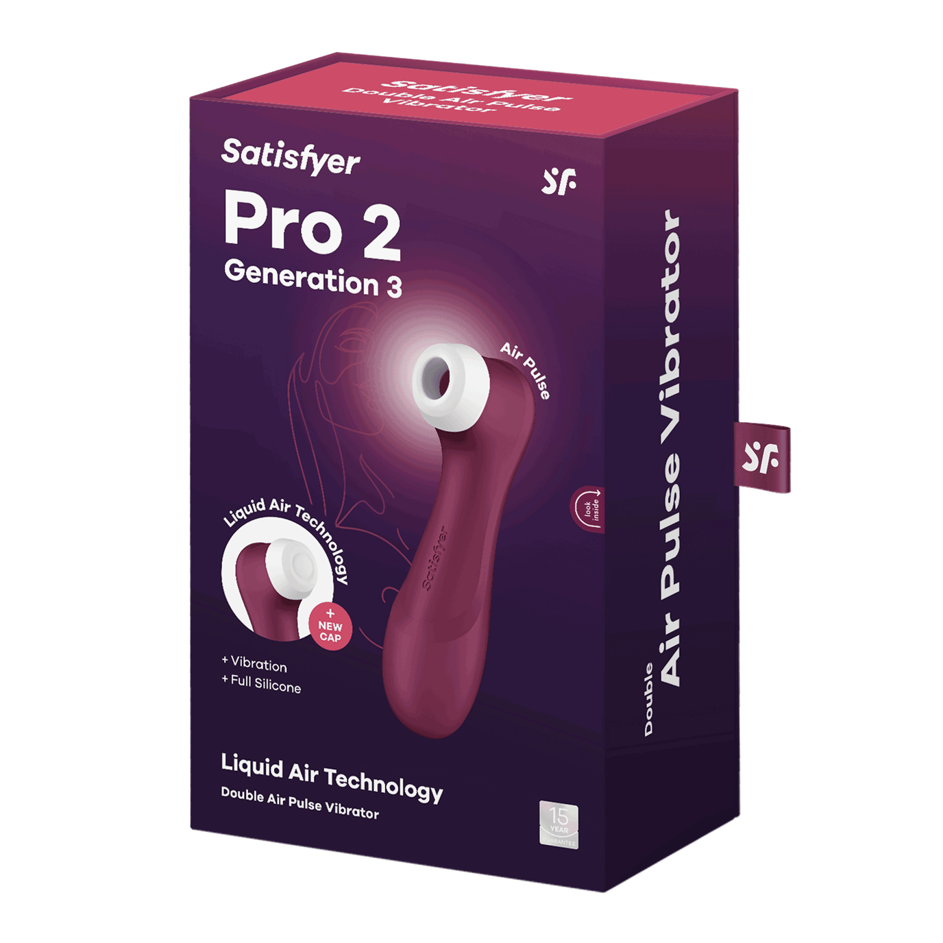 Packaging for the Satisfyer Pro 2 - Generation 3 WITHOUT app control. | Kinkly Shop