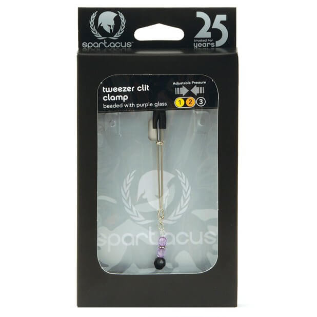 Packaging for the Spartacus Beaded Clit Clamp | Kinkly Shop
