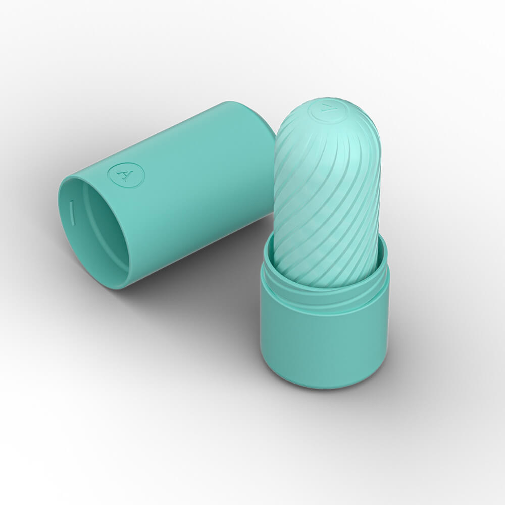 The Arcwave Ghost sits in its color-matching case. This is the Mint coloration. | Kinkly Shop