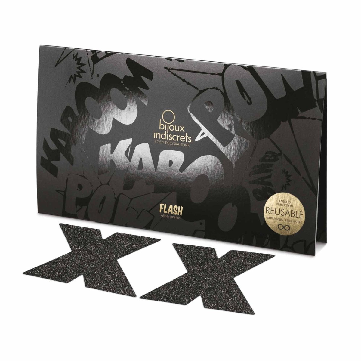 Bijoux Indiscrets Flash: Cross Pasties - Kinkly Shop
