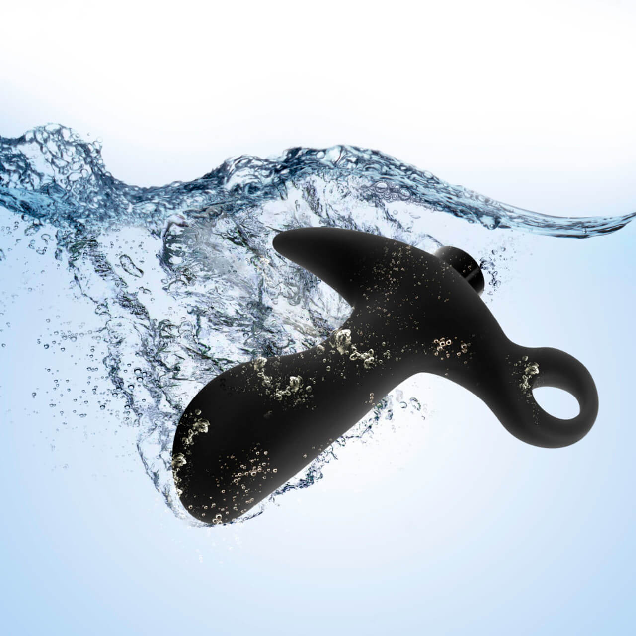 Blush Anal Adventures Vibrating Prostate Massager 01 shown within illustrated water. | Kinkly Shop