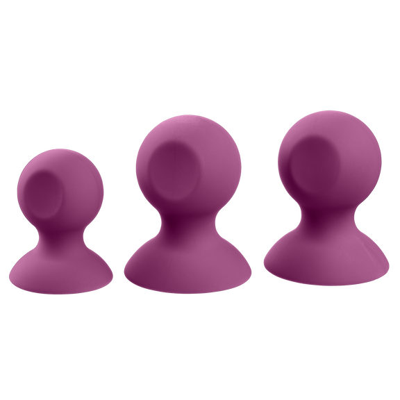 Plum set of Cloud 9 Nipple Sucker and Clit Sucker Set | Kinkly Shop