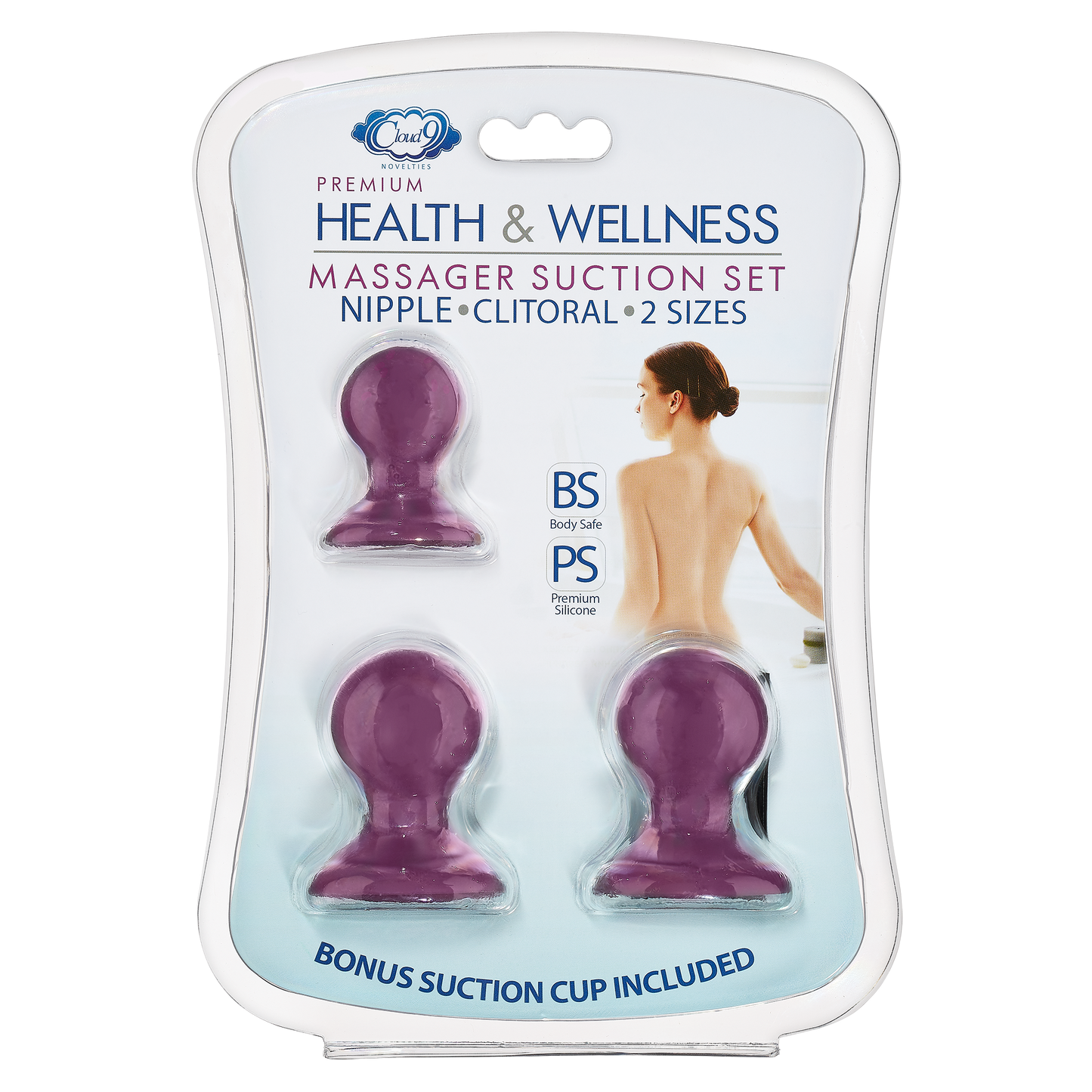 Packaging of the Cloud 9 Nipple Sucker and Clit Sucker Set | Kinkly Shop