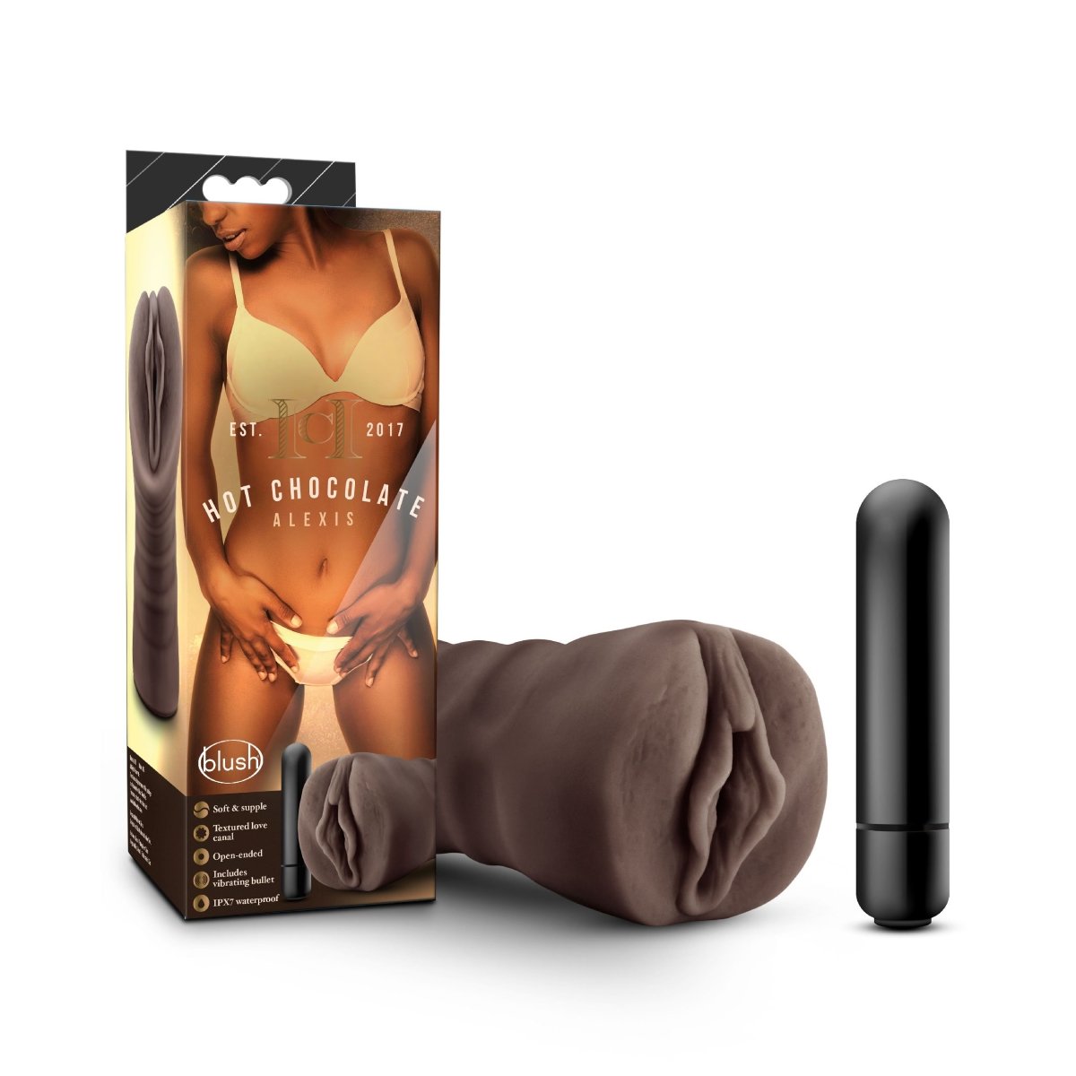 Hot Chocolate Alexis: Realistic Vibrating Masturbation Sleeve Kinkly Shop Hot Chocolate Alexis: Realistic Vibrating Masturbation Sleeve Kinkly Shop