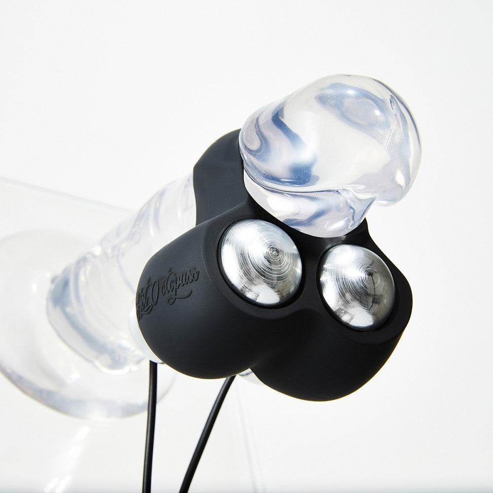 Hot Octopuss Jett shown on the tip of a body safe sex toy dildo | Kinkly Shop