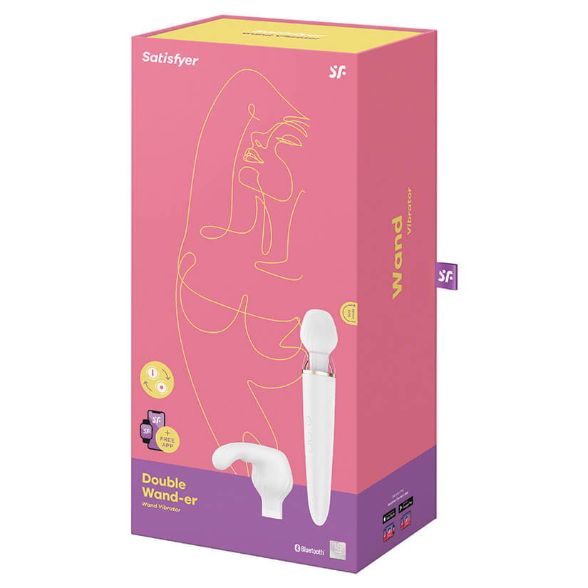 Packaging for the Satisfyer Double Wand-er | Kinkly Shop