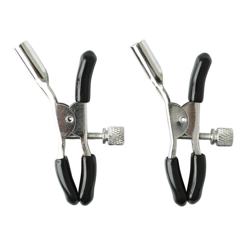 Adjustable Nipple Clips - Rubber-Tipped, Beginner-Friendly, Nickel-Free Metal Kinkly Shop Adjustable Nipple Clips - Rubber-Tipped, Beginner-Friendly, Nickel-Free Metal Kinkly Shop