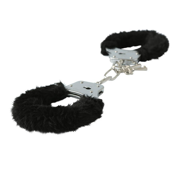 Sportsheets Black Furry Handcuffs - Kinkly Shop