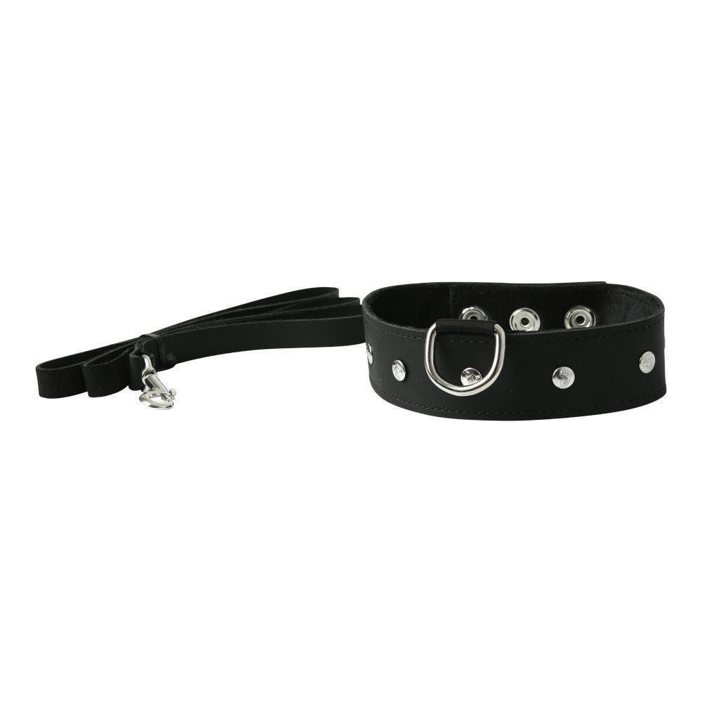 Sportsheets Leather Leash & Collar - Kinkly Shop