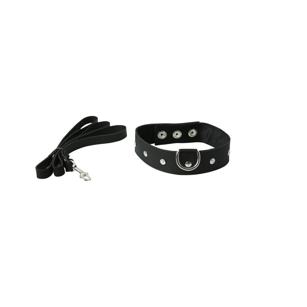 Sportsheets Leather Leash & Collar - Kinkly Shop