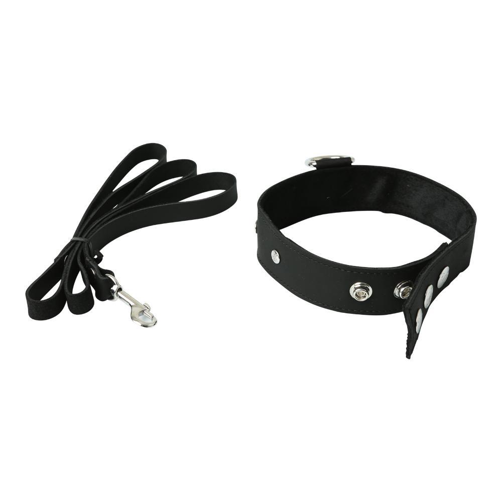 Sportsheets Leather Leash & Collar - Kinkly Shop