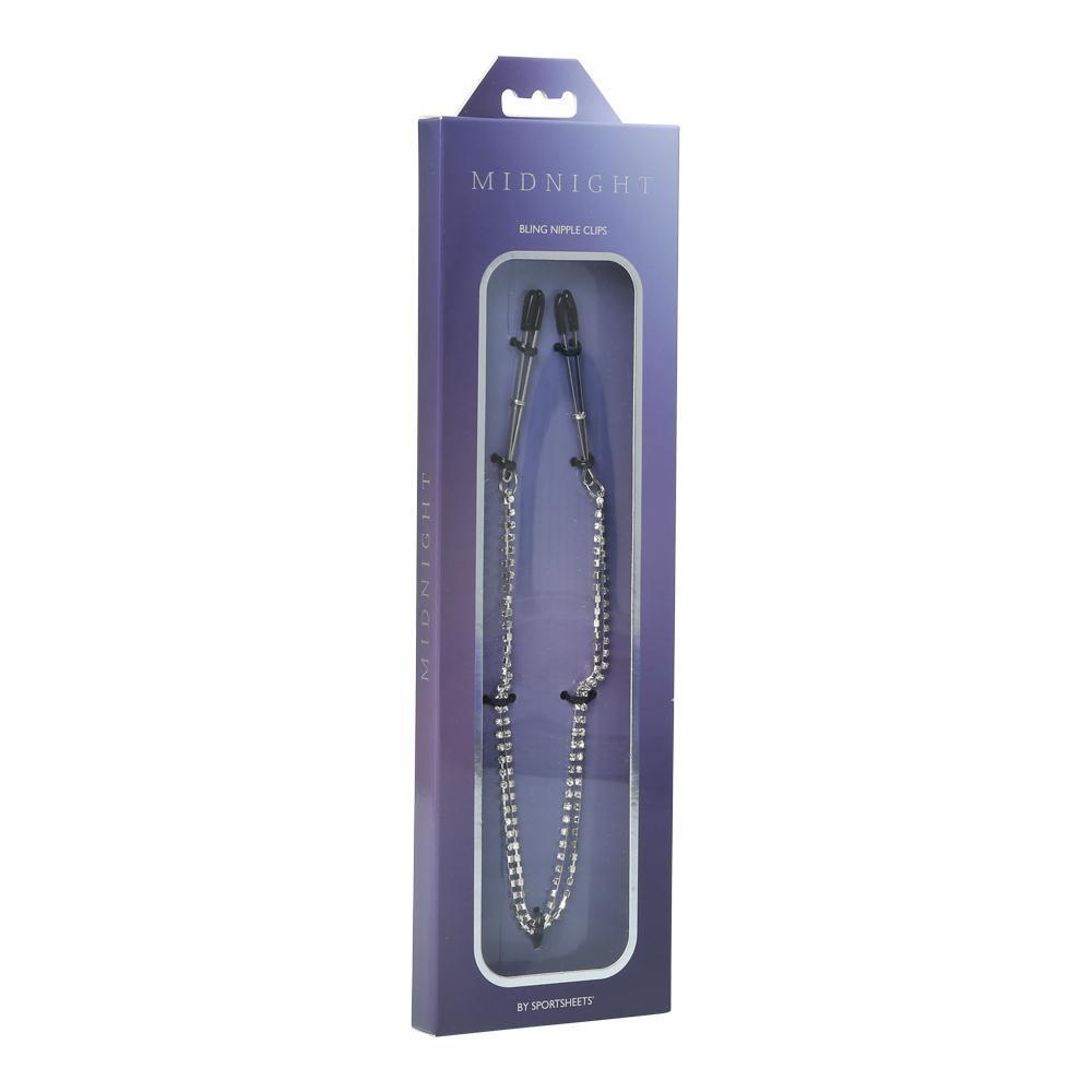 Sportsheets Nipple Clamps with Teardrop Crystals - Kinkly Shop