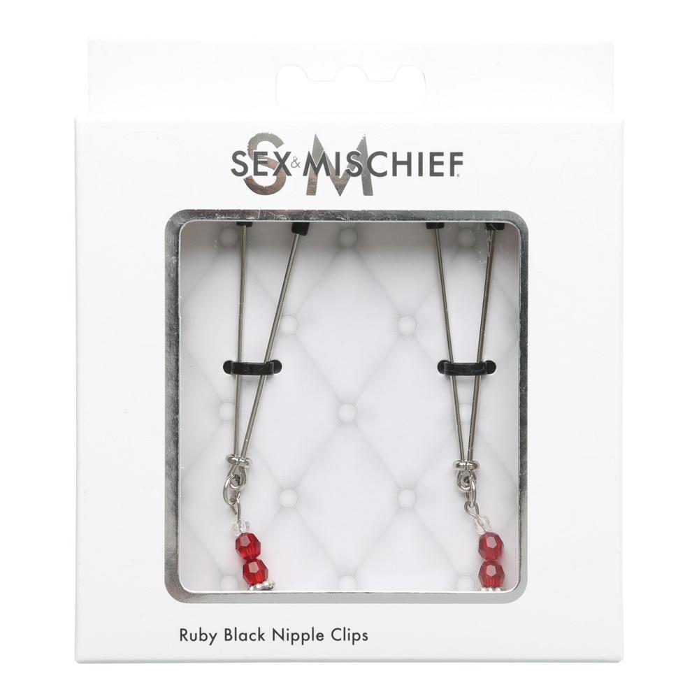Sportsheets Ruby Black Nipple Clips - Kinkly Shop